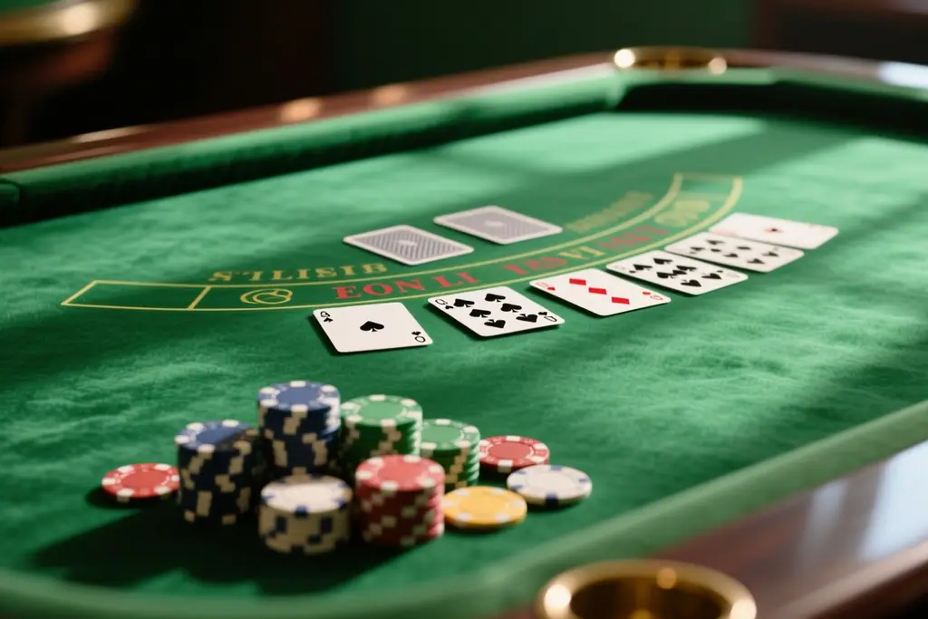Table games: blackjack, roulette, craps, baccarat